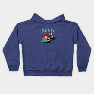 Girl Reading - READ Design Kids Hoodie